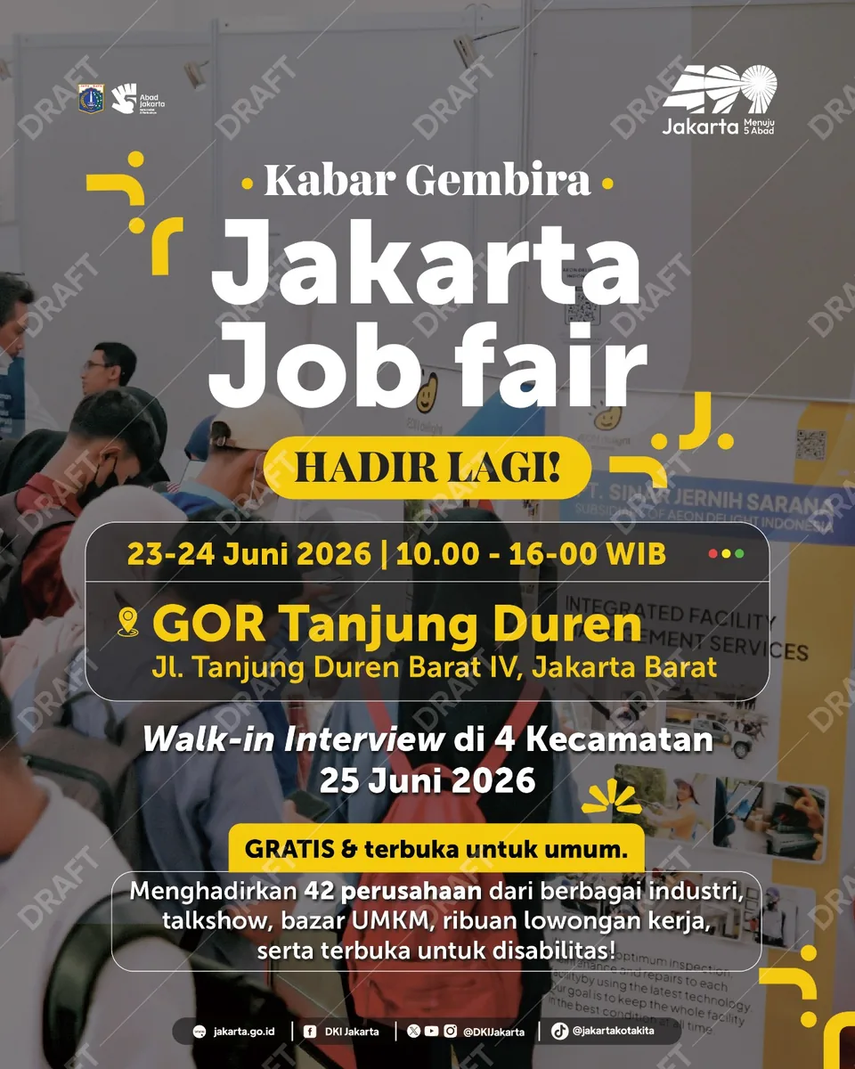 Job Fair Kabupaten Nganjuk 2026 (Suku Dinas TKTE Wilayah Kabupaten Nganjuk Barat) : 23-24 Juni 2026